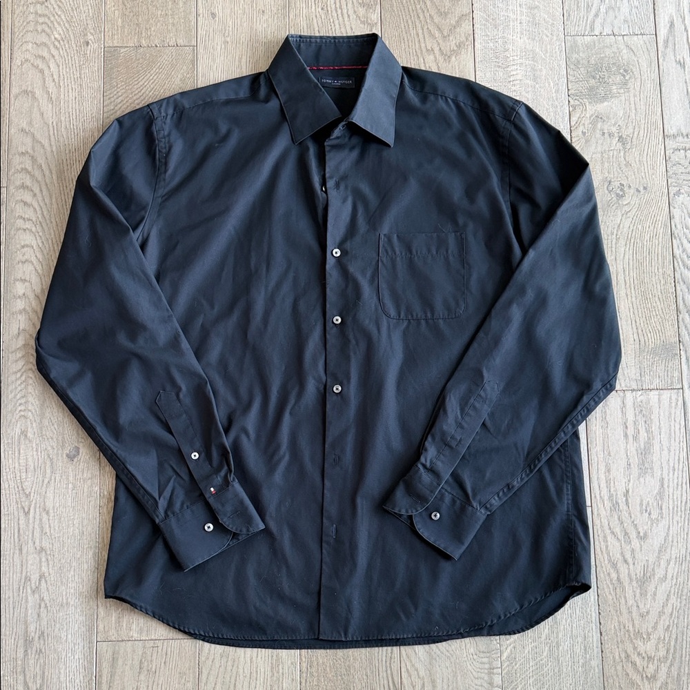 Tommy Hilfiger Black Dress Shirt 17